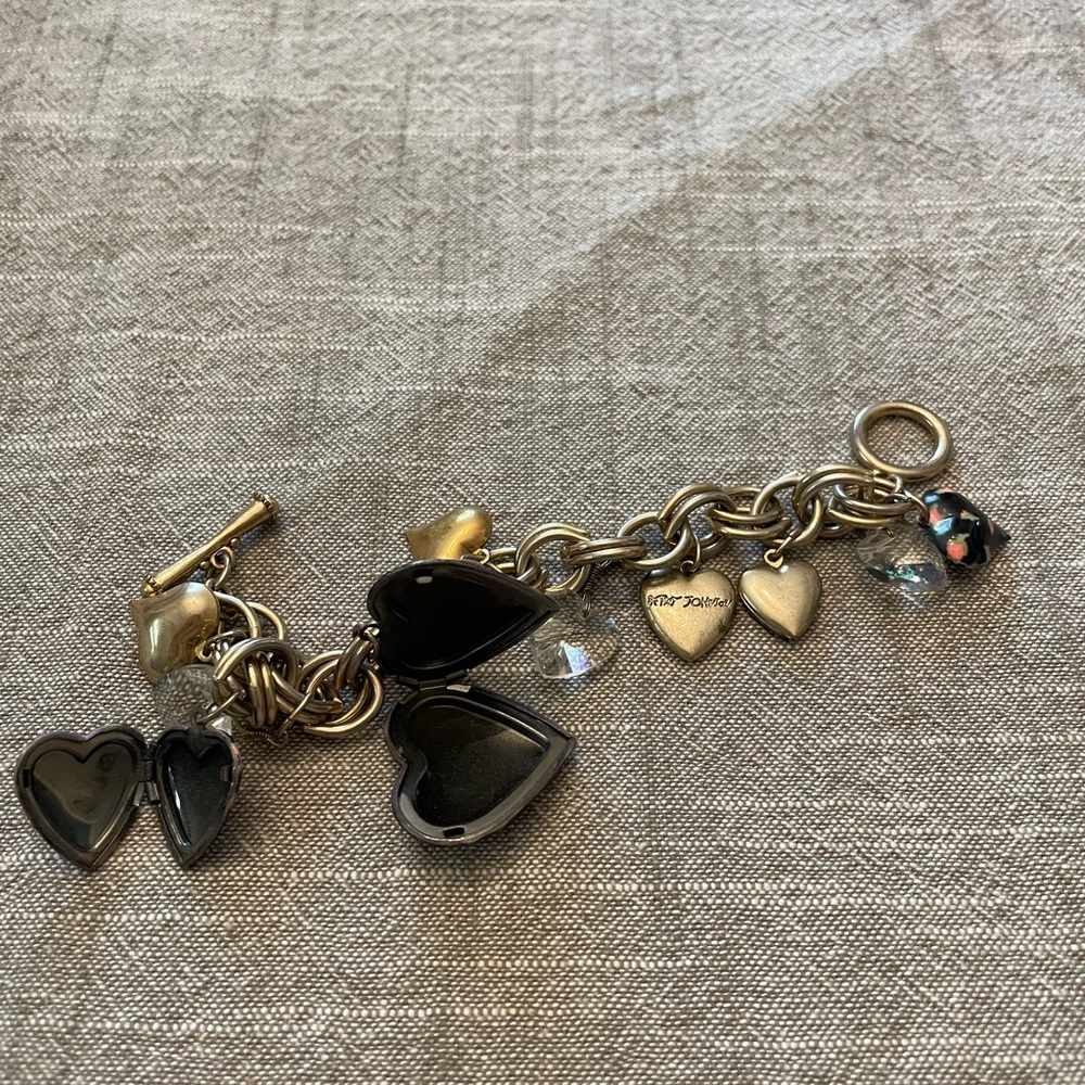 Betsey Johnson Gold and Silver Charm Bracelet - Picture 6 of 10